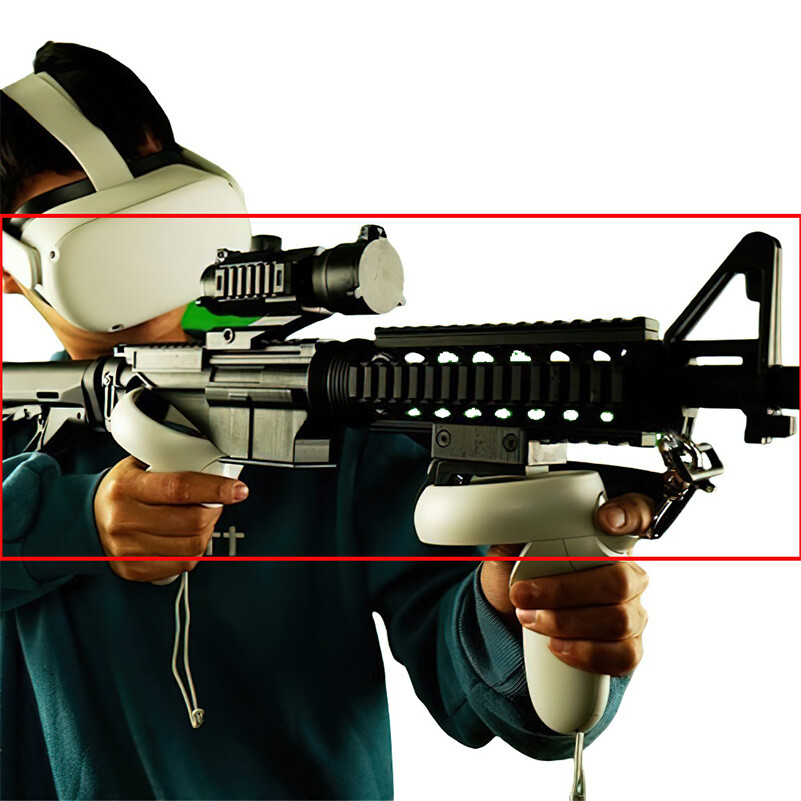 VR Headset Controller Game Shooting Gun Double Handle for Oculus quest 2
