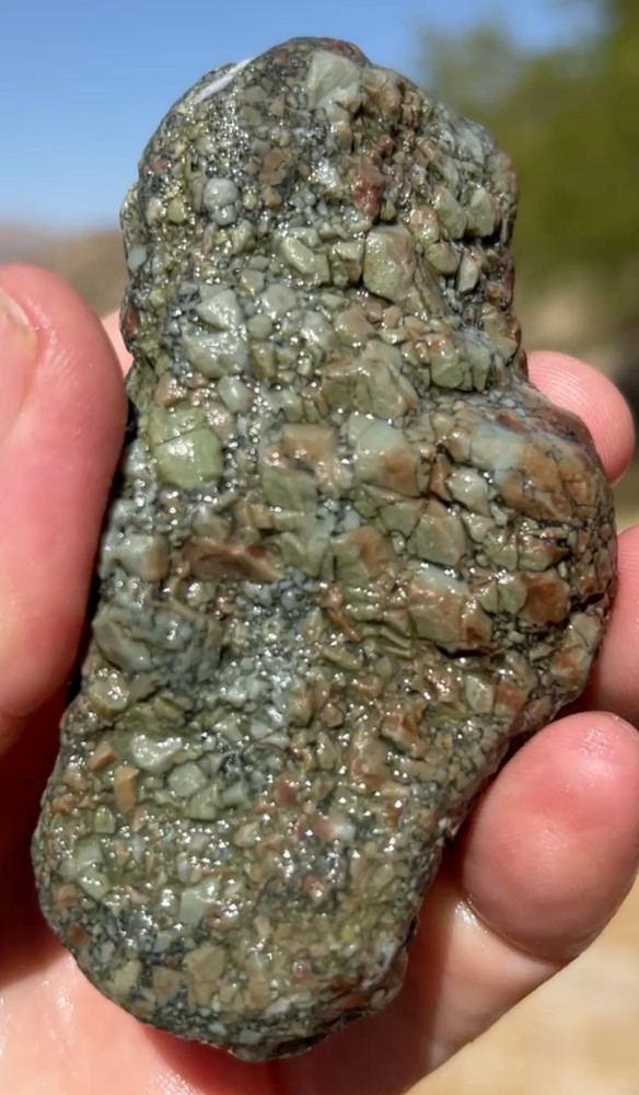 Rough Untreated Mojave Green Jasper Nodule 7.8oz