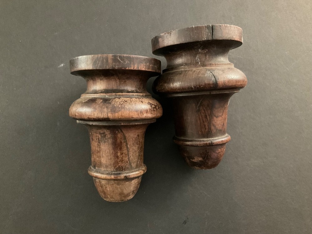 19th Century Solid Rosewood Feet Legs