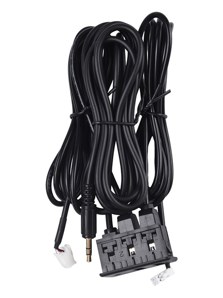 Long Cable Car for DASH Mount USB AUX Port Panel Interface Extension Adapter
