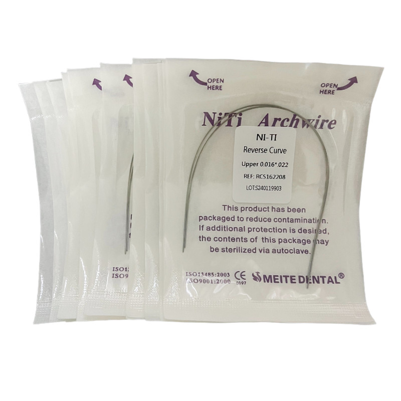 5Packs Dental Orthodontic Reverse Curve Arch Wire Niti Super Elastic Rectangular