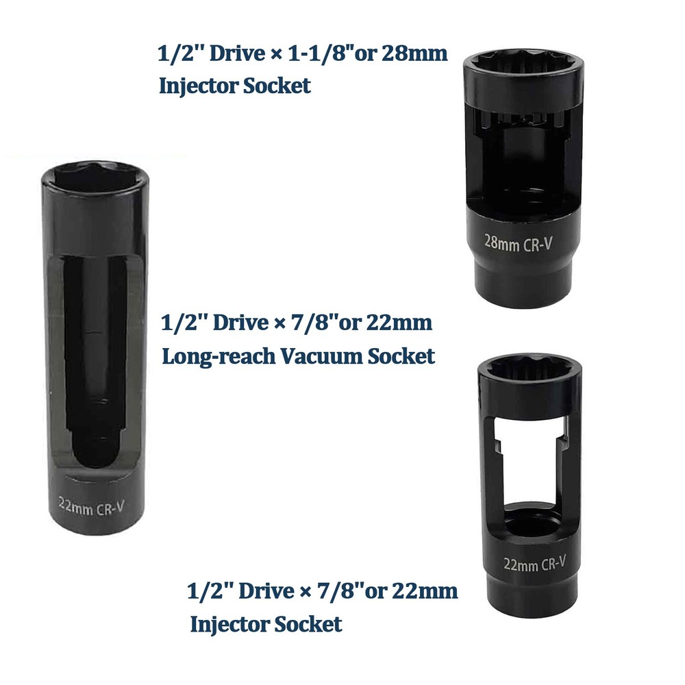 10Pcs Oxygen Sensor Socket Set Sensor Oil Pressure Sending Unit Removal Tool