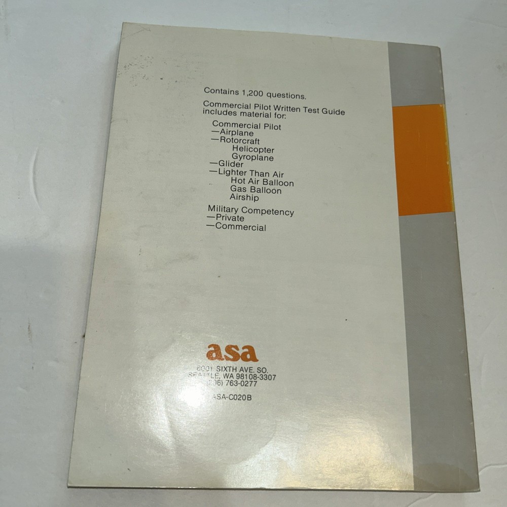 1986 COMMERCIAL PILOT EXAMINATION GUIDE BOOK