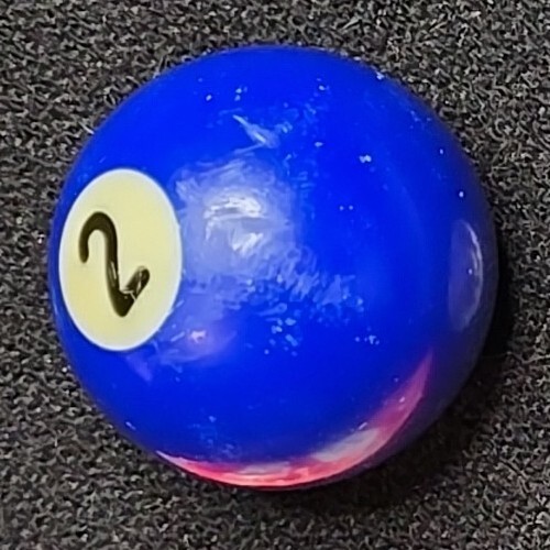 Replacement mini billiard Ball - Solid Blue #2 Ball 1.5"