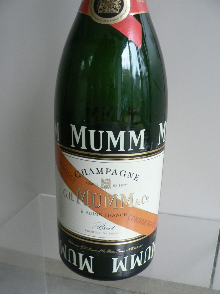 Mumm Champagne Bottle Empty Jeroboam Large