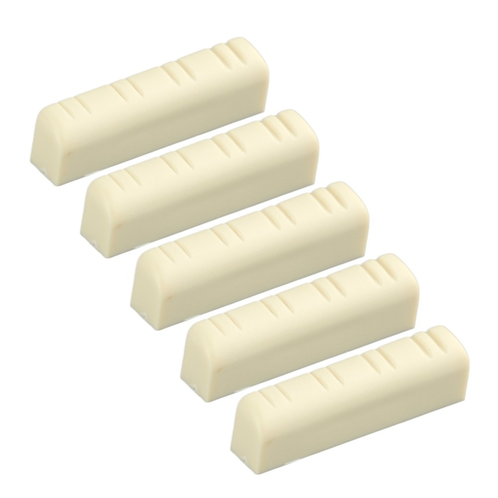 5Pcs Mandolin Bridge Nut 8 String Plastic 3.5cm Universal Instrument Accessory