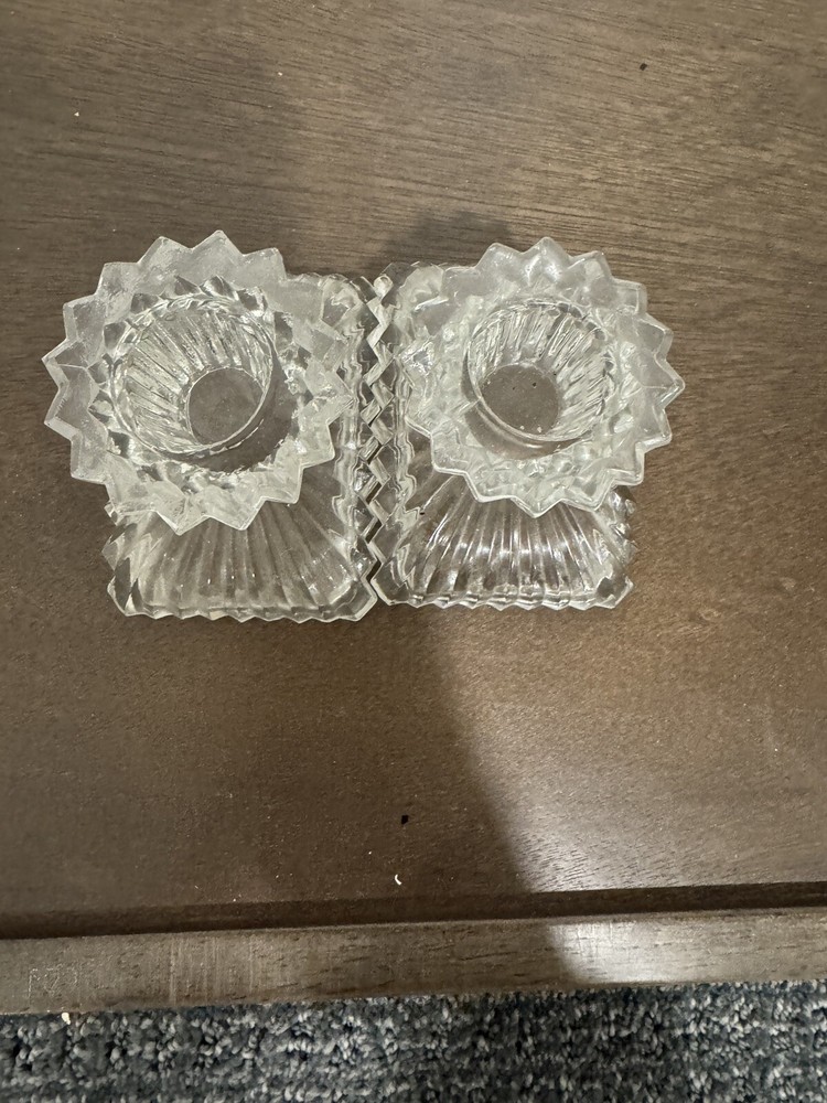 Vintage Art Deco Pair Candle Holders