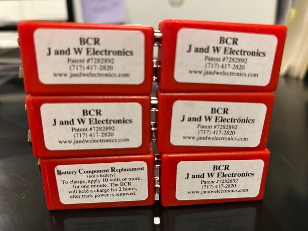 MTH J&W BCR BATTERY COMPONENT REPLACEMENT FOR PS1 PS2 ENGINES 9 VOLT NEW - 6