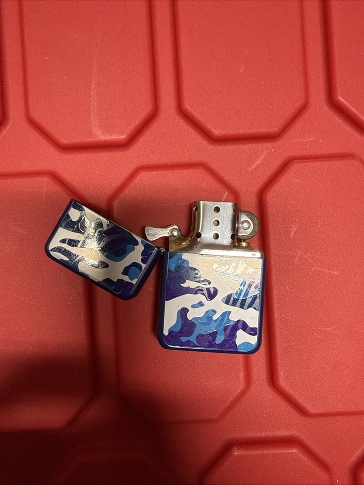 WINDPROOF Lighter NAVY BLUE/PURPLE/BLUE Camo Themed