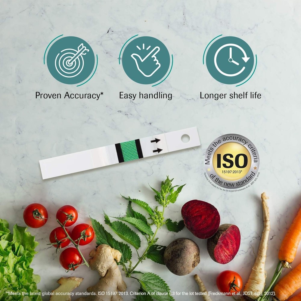 100 Multicolor Glucose Strips for Active Meters - Fast Results, Code-Free
