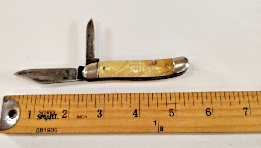 Vtg Vintage Imperial Two Blade Folding Knife