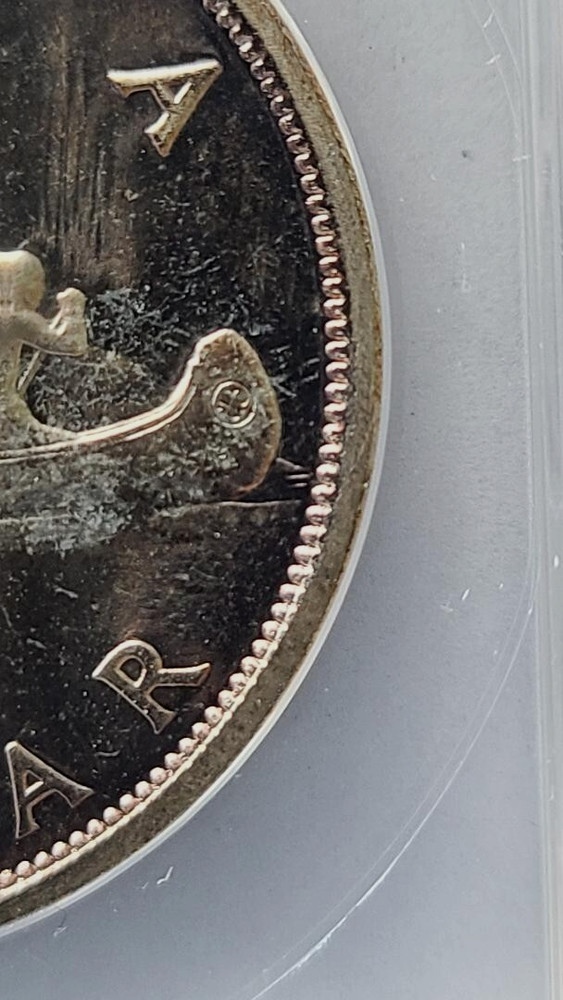 Canada 1955 Silver Dollar KM-54 ANACS MS67
