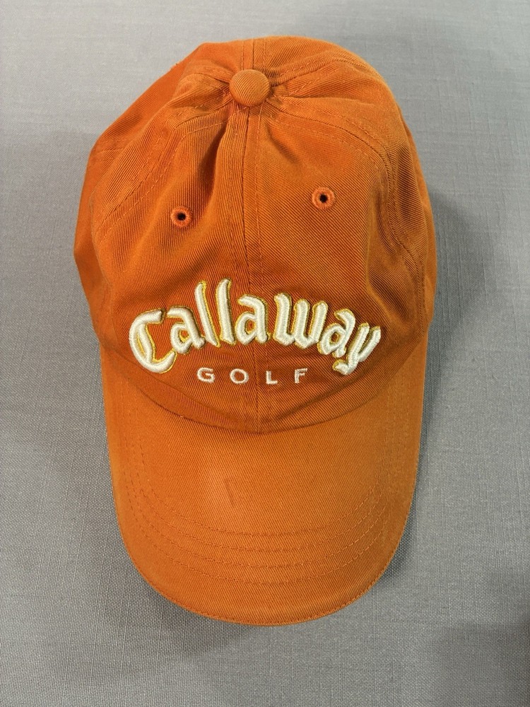 Callaway - Golf - Adjustable Strapback Orange Cap - Dad Hat