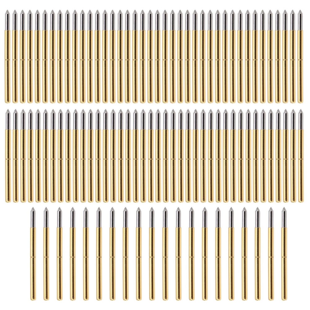 100pcs Test Probe, Pin Test Tools 2.0mm Spring Test Detection Probe Pins Bras...