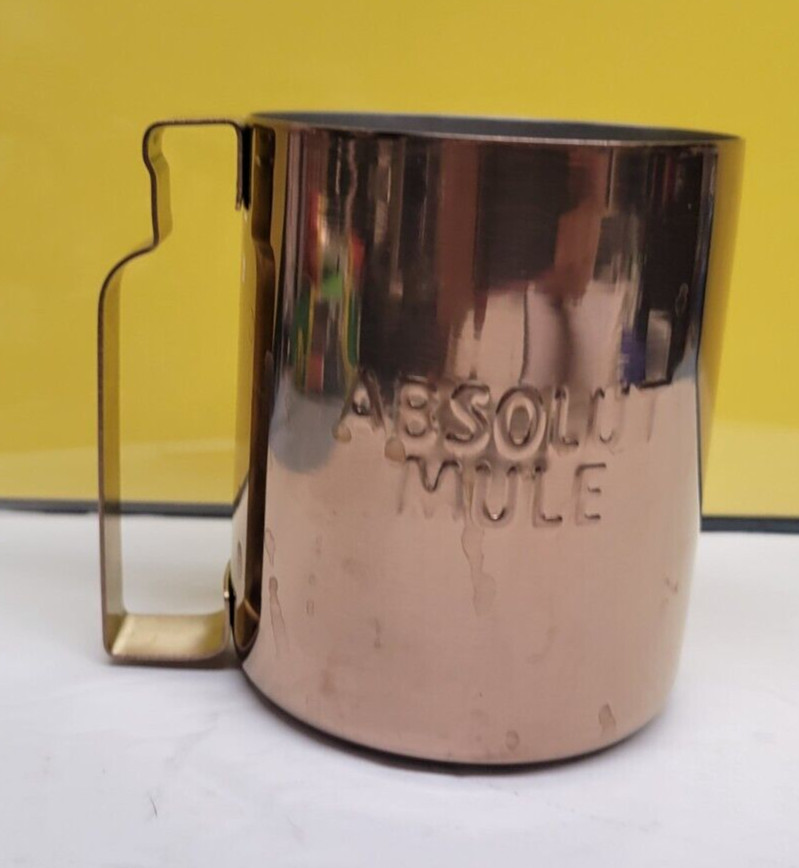 ABSOLUT MULE ADVERTISING COPPER MUG BAR DECOR - U
