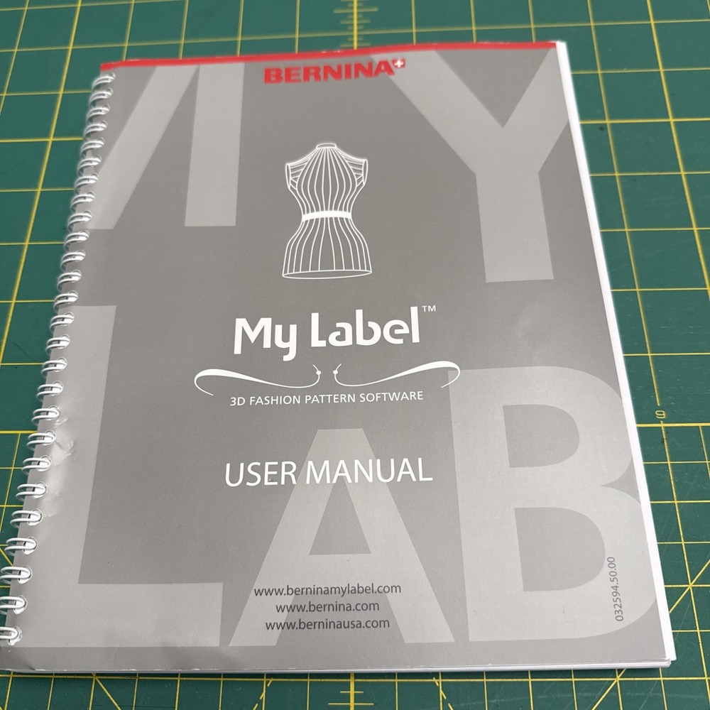 Bernina My Label 3D Pattern Software version 1.0