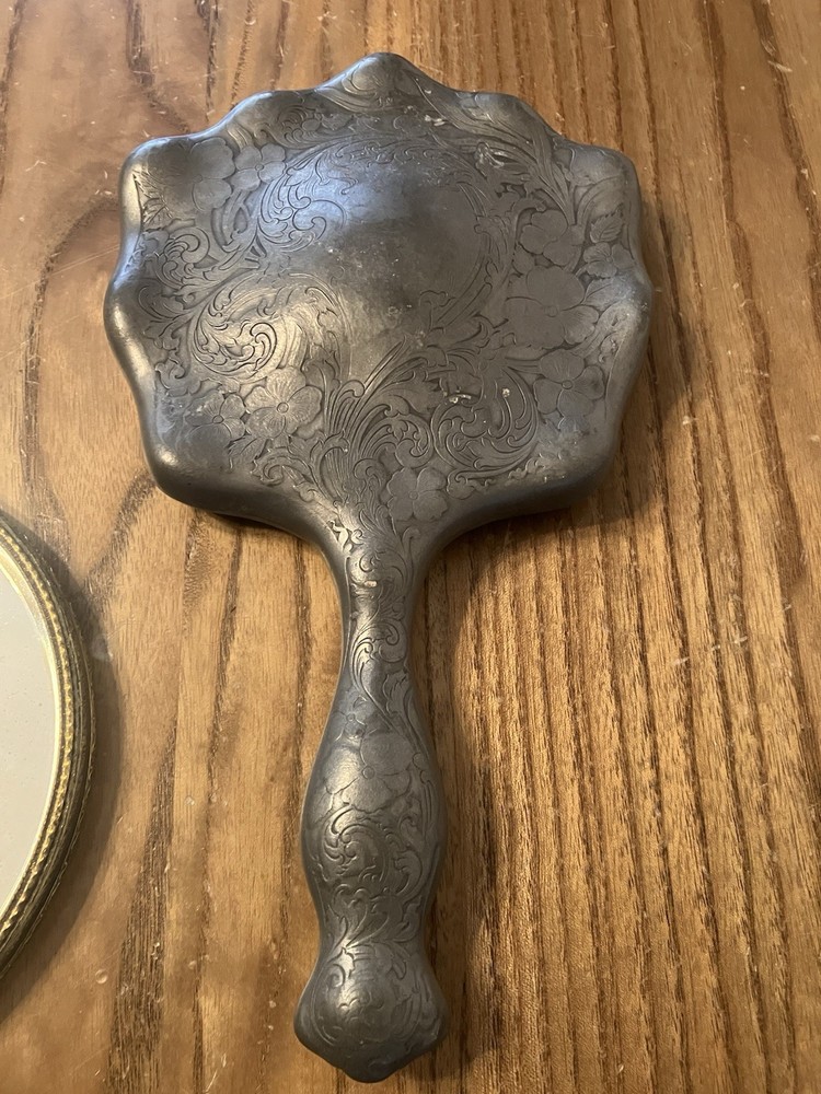 2 Handheld Mirrors FLAWS On Both See All Picture Before Purchase