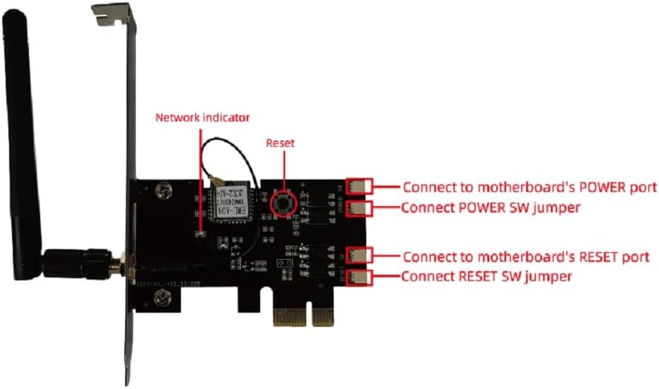 PCIe Remote PC Power Control Card Wireless Computer On/Off Reset Controller App