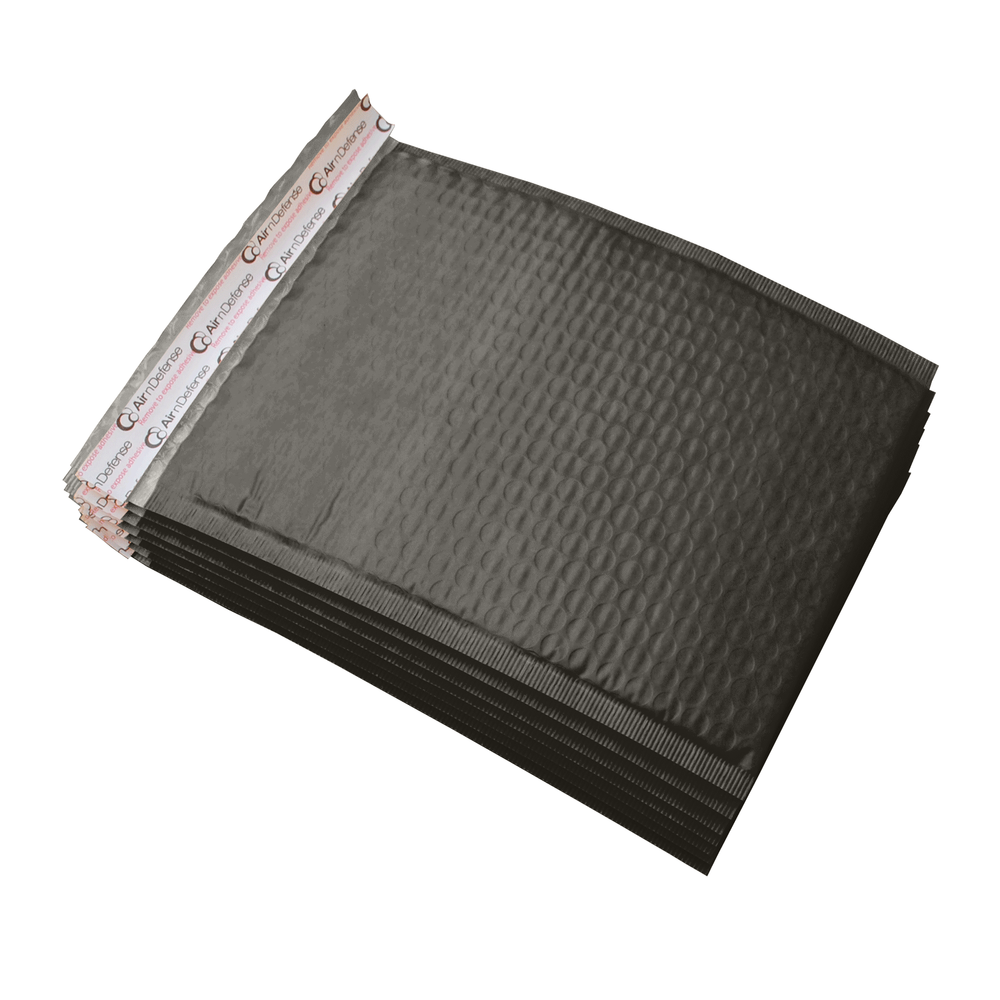 AirnDefense #2 8.5X12" Black Poly Bubble Mailers Padded Envelope Shipping Pack
