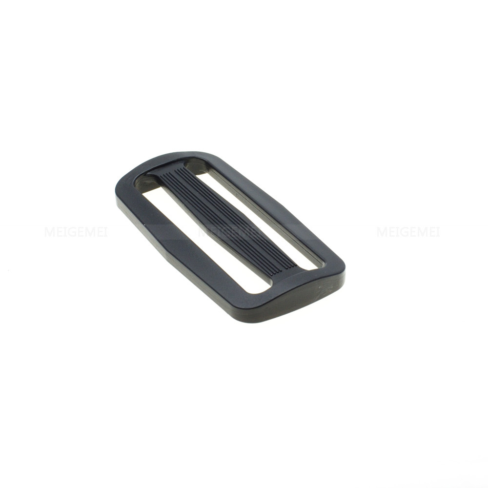 Plastic Slider Tri-Glide Adjust Buckles Backpack Straps Webbing 15mm~50mm Black