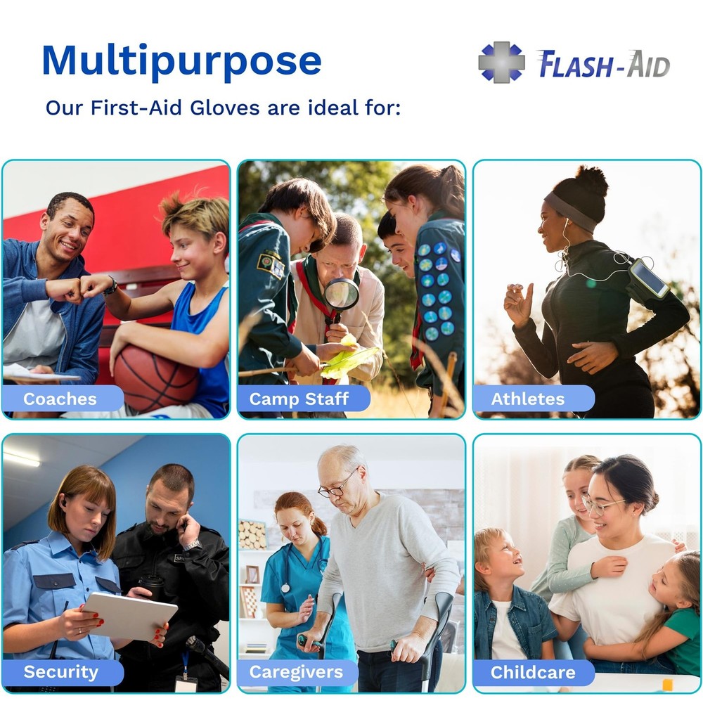 Individually Packaged First Aid Gloves One-Size