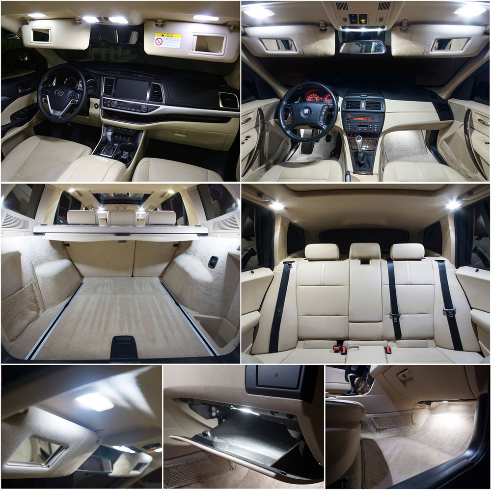 LED Interior Light Kit for AUDI Q7 2005-2015 White Light Bulb Upgrade Error Free