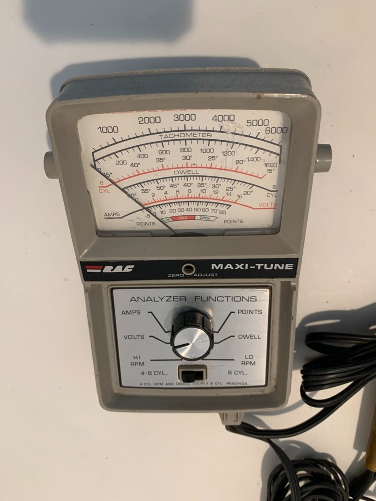 Vintage RAC Maxi-Tune Ignition Analyzer For 4 6 8 Cylinder