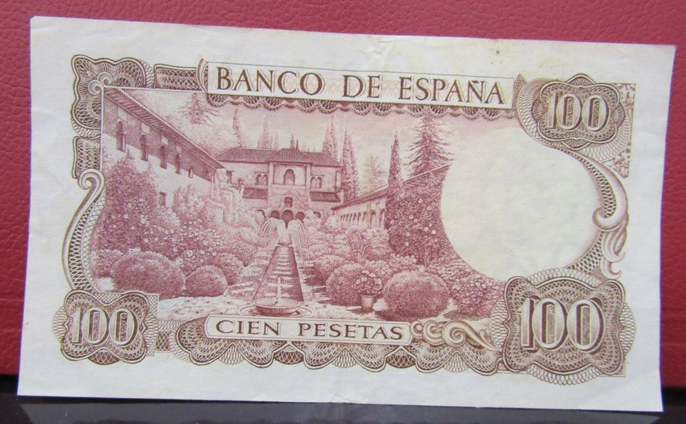 1970 + 100 Pesetas Spain Banknote