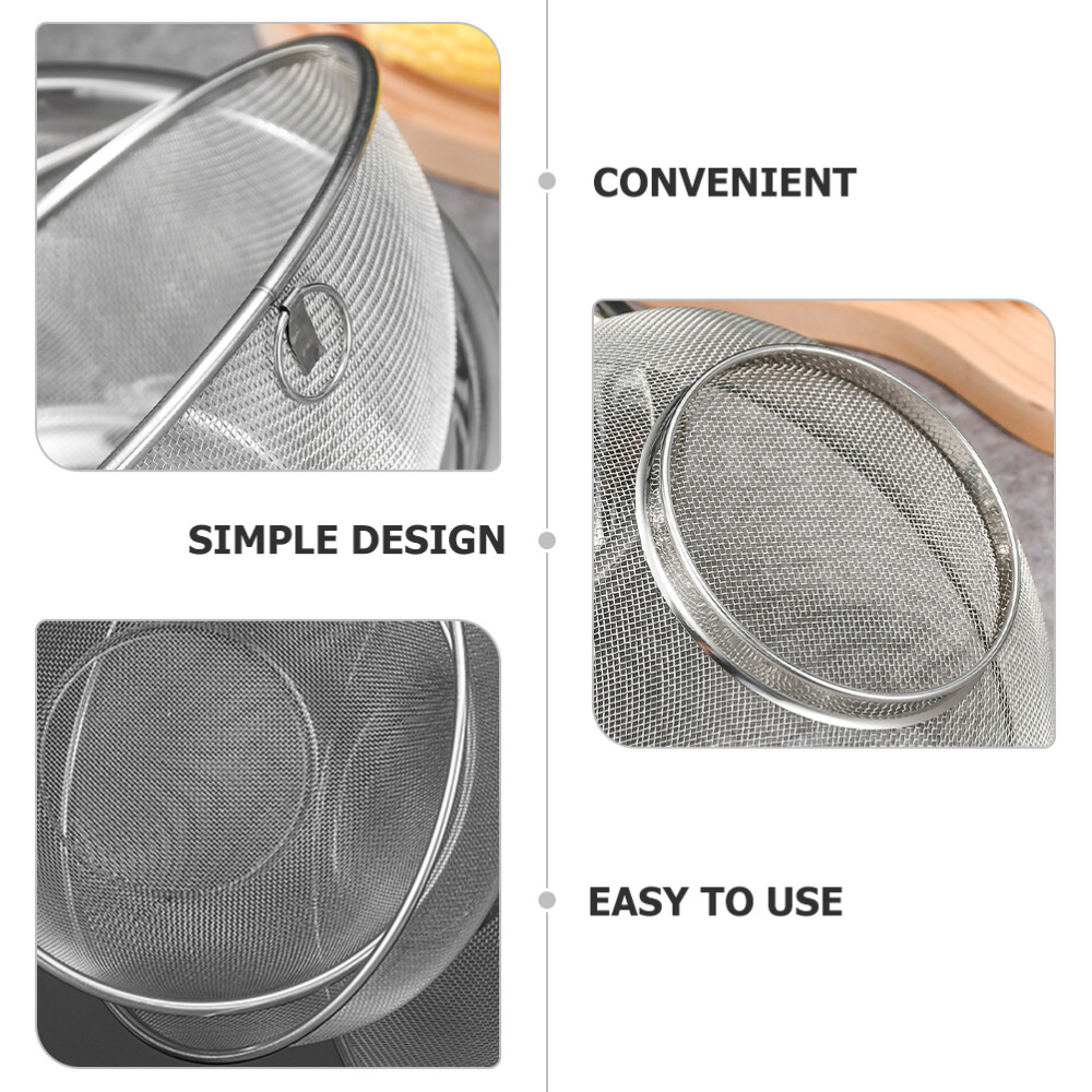 1PC Strainer Basket Stainless Steel Strainers Colander Filter Screen Fine Mesh