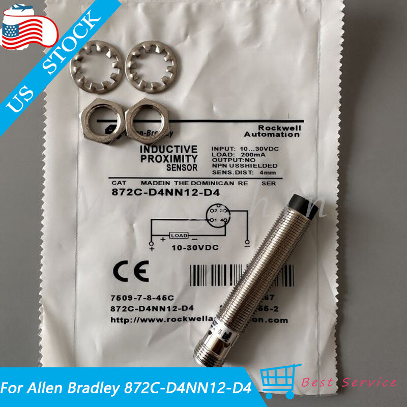 New For Allen Bradley 872C-D4NN12-D4 Proximity Switch NO 10-30VDC 200mA 4mm