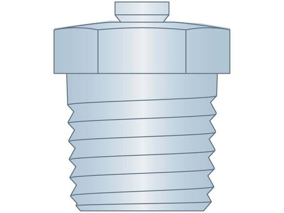 Grease Fitting Top Vent Fitting 1/4-18PTF CS Z3 (5 Pieces)