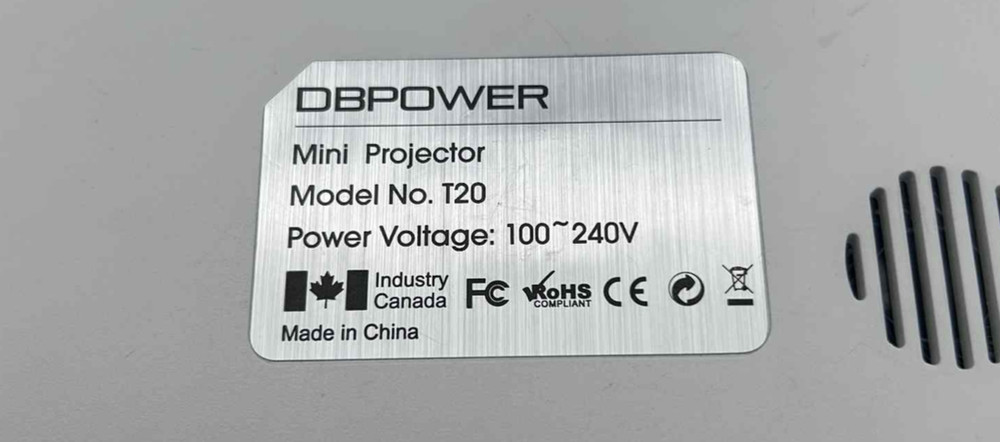 DBPOWER E2 Smart 4K Mini Projector Netflix YouTube 386+ Apps (NO REMOTE)