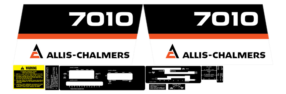 Allis Chalmers 7010 Complete Decal Set