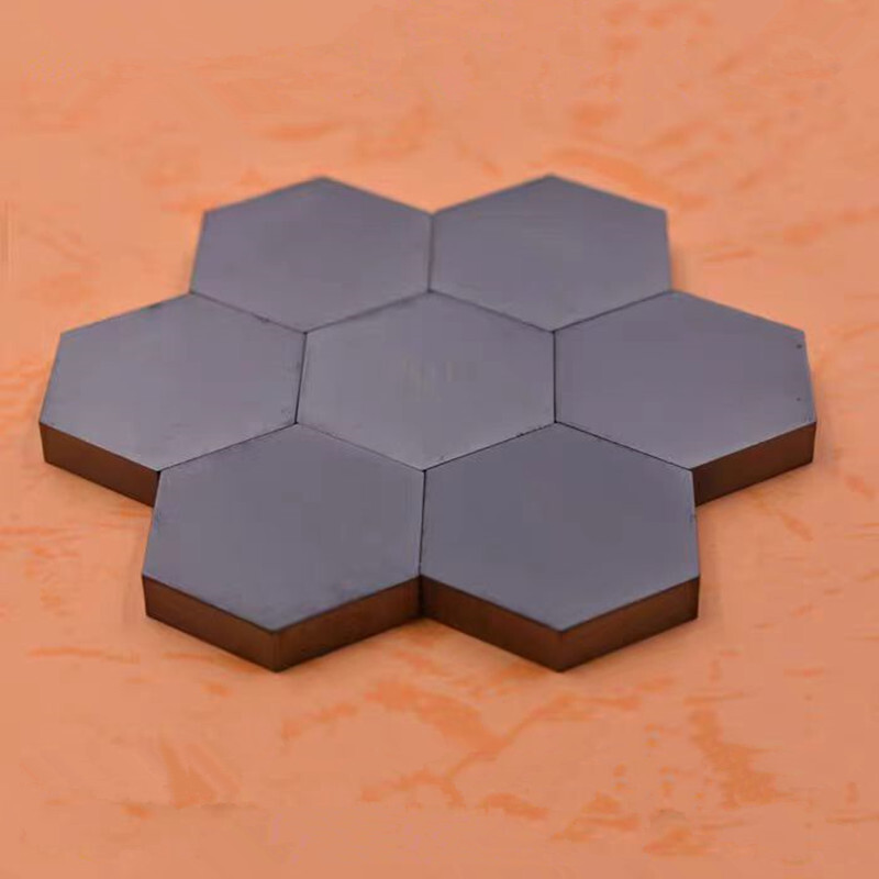 1Pc Pressureless Sintering Silicon Carbide Hexagonal Sheet,B4C Bulletproof Tiles
