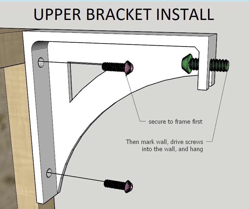 Acoustic Panel Wall Standoff / Offset Bracket (select kit)