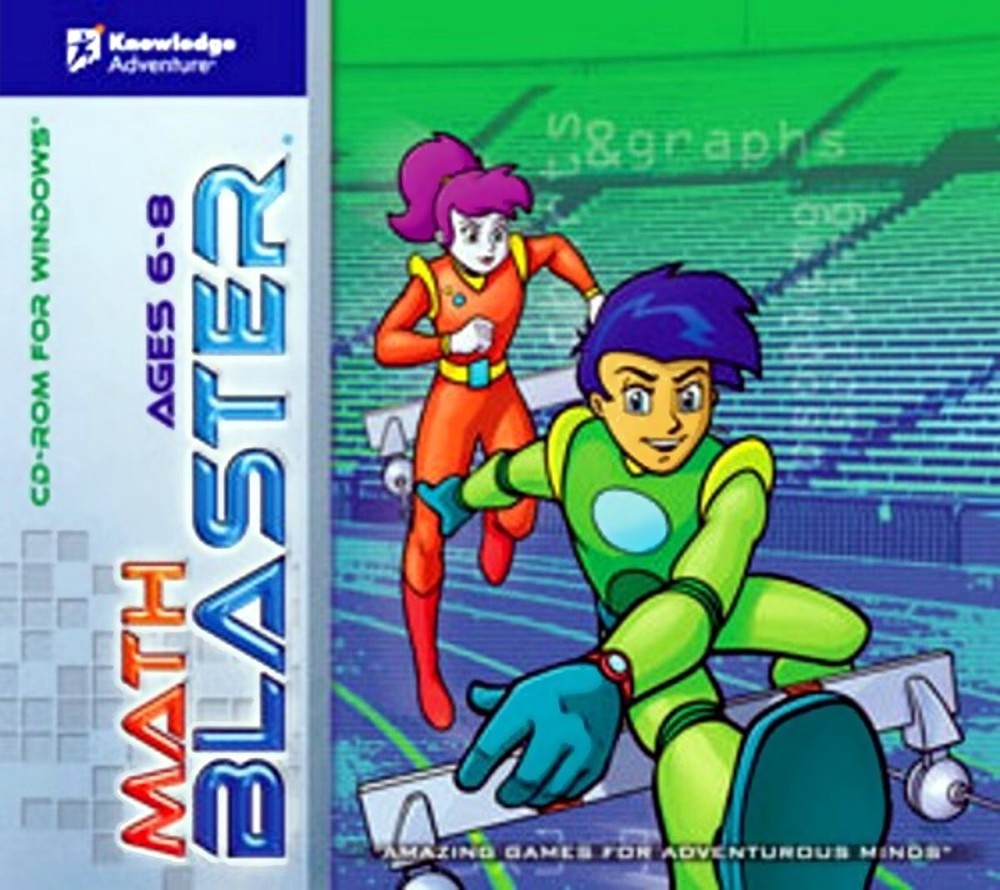 Math Blaster Ages 6-8 Edutainment for Adventurous Minds PC Software Sealed New