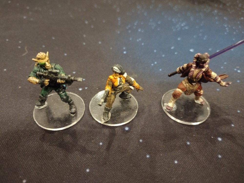 Star Wars Miniature Game Imperial Assault 6 painted heros