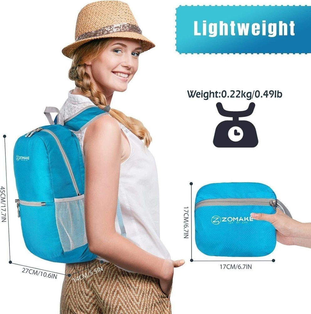 ZOMAKE Ultra Lightweight Hiking Backpack 20L - Packable Small Backpacks Water...