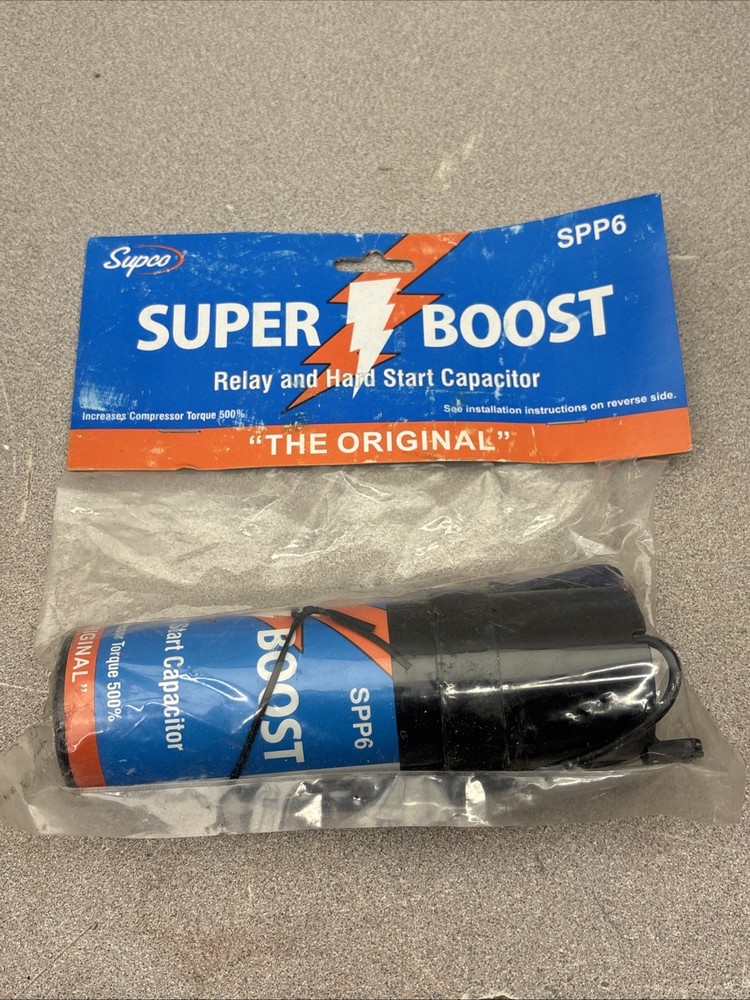 NEW Supco SPP6 Super Boost Relay & Hard Start Capacitor