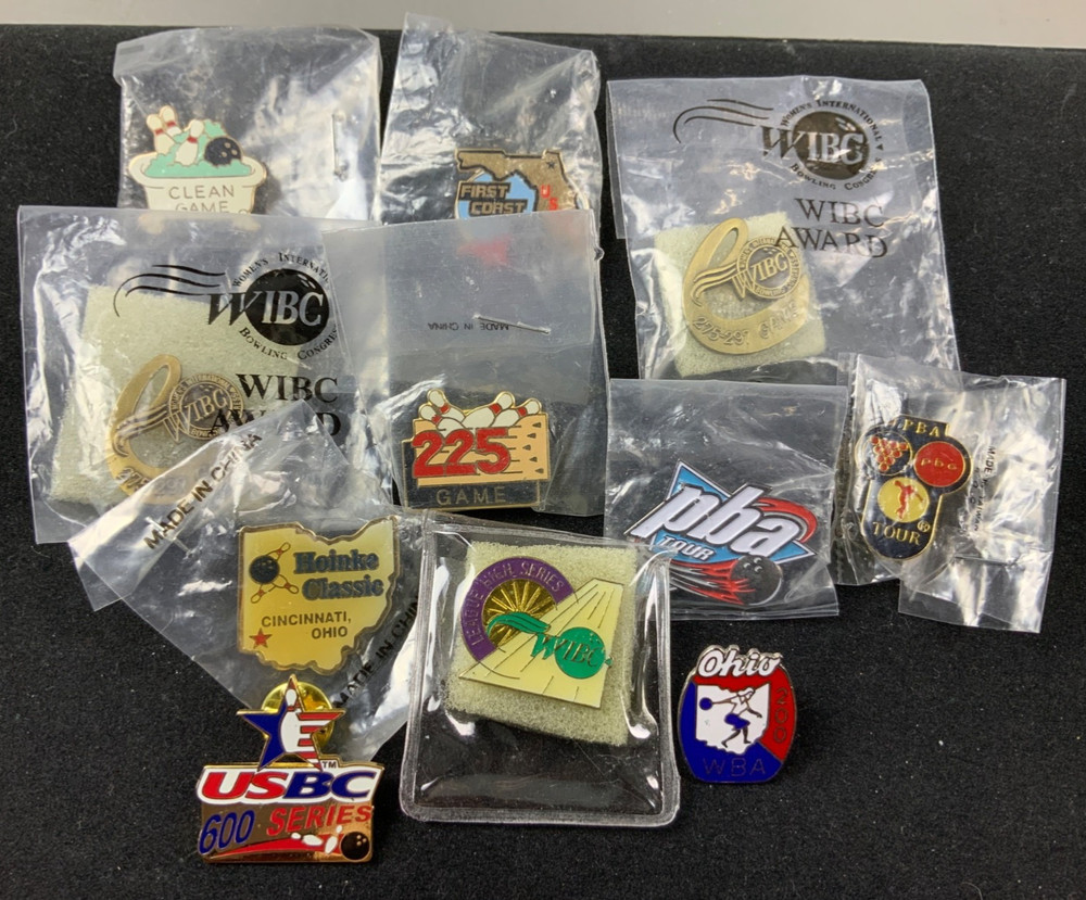Vintage Bowling Pins (10) - Enamel Pins