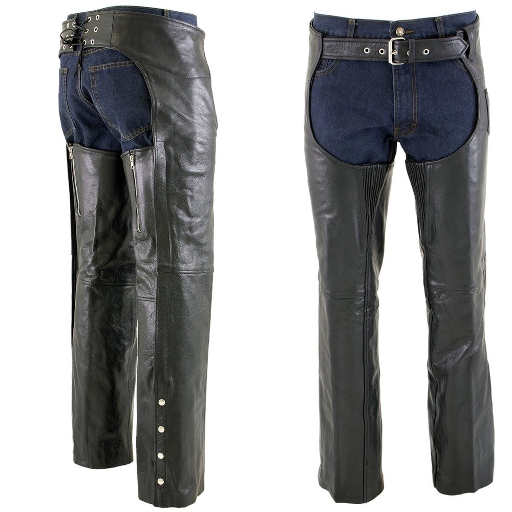 NWT Xelement Men's Leather Chaps 