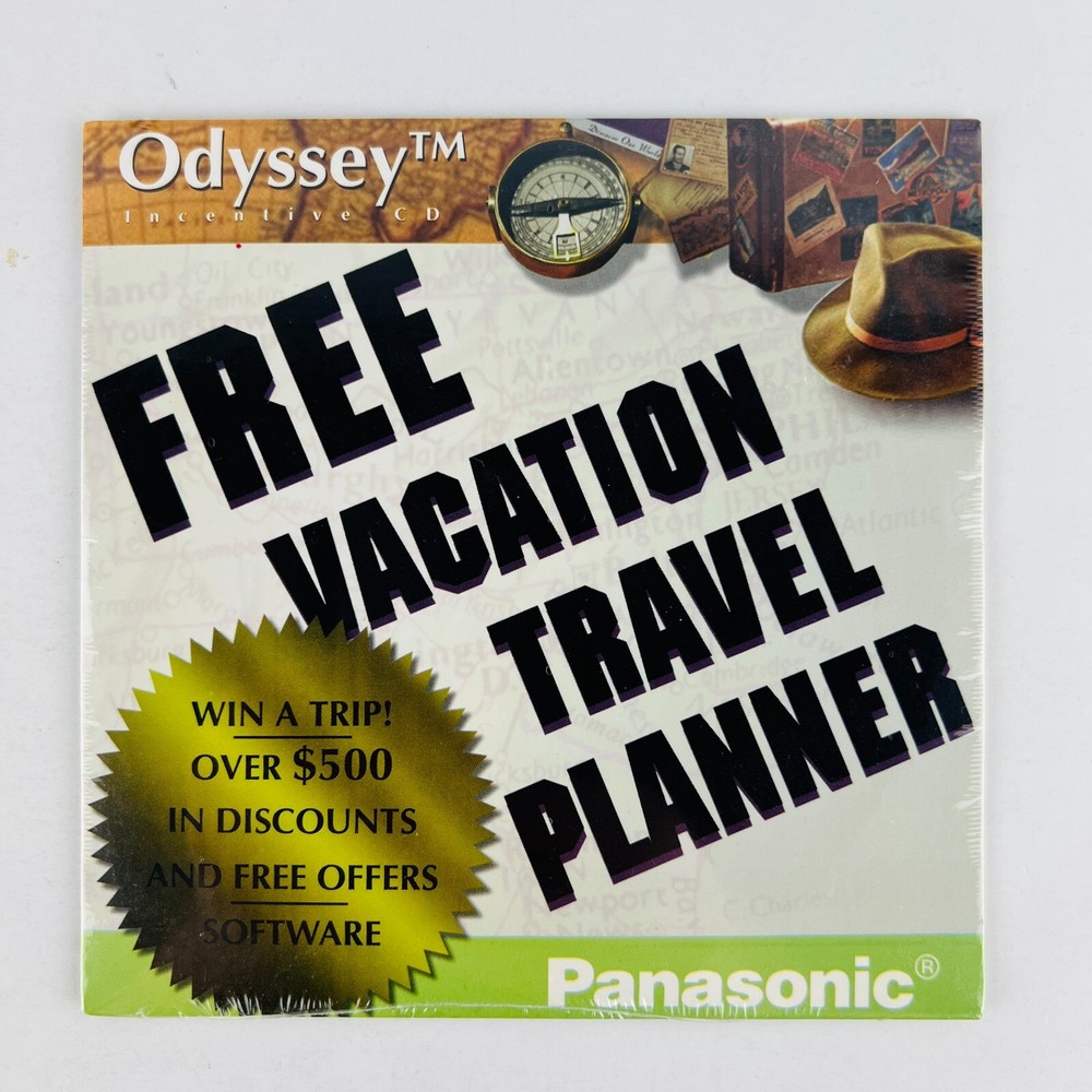 Vacation Travel Planner by Odyssey Interactive Vintage CD Software