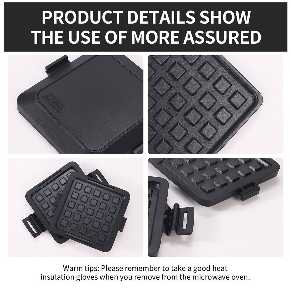 Microwave Toastie Sandwich Maker, Nonstick Plate Panini Maker, Versatile Wire...