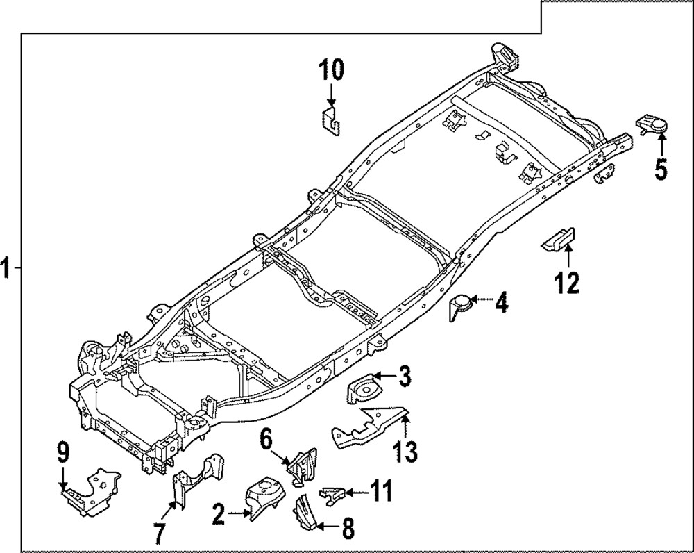 Genuine Nissan Cab Mount Bracket E5131-9BTMA