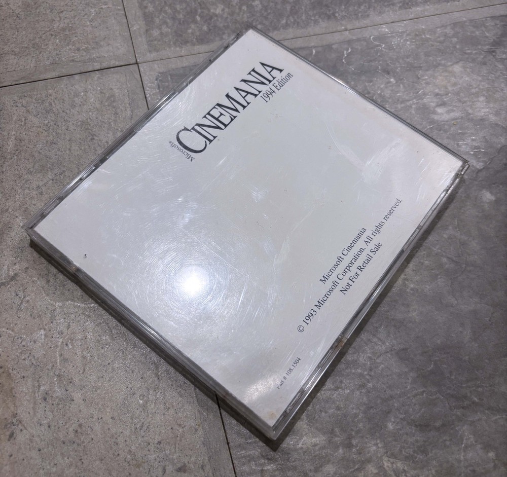Microsoft Cinemania 94 Interactive Movie Guide CD-ROM Windows
