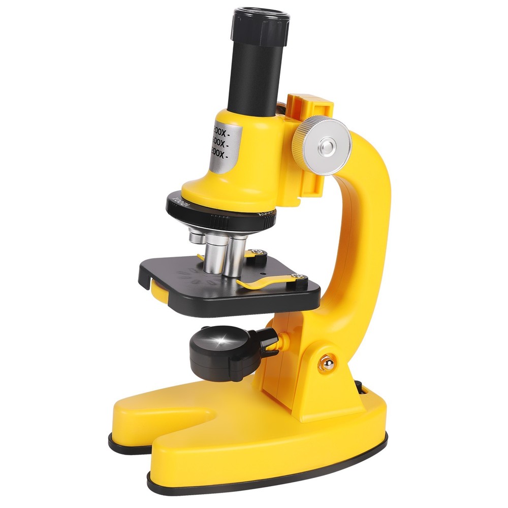 Starter 200-1200x Microscope Science Kit Gift for Kids Yellow