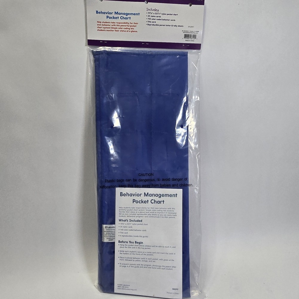 Lakeshore Behavior Management Pocket Chart Classroom System w/ Color-Coded Cards