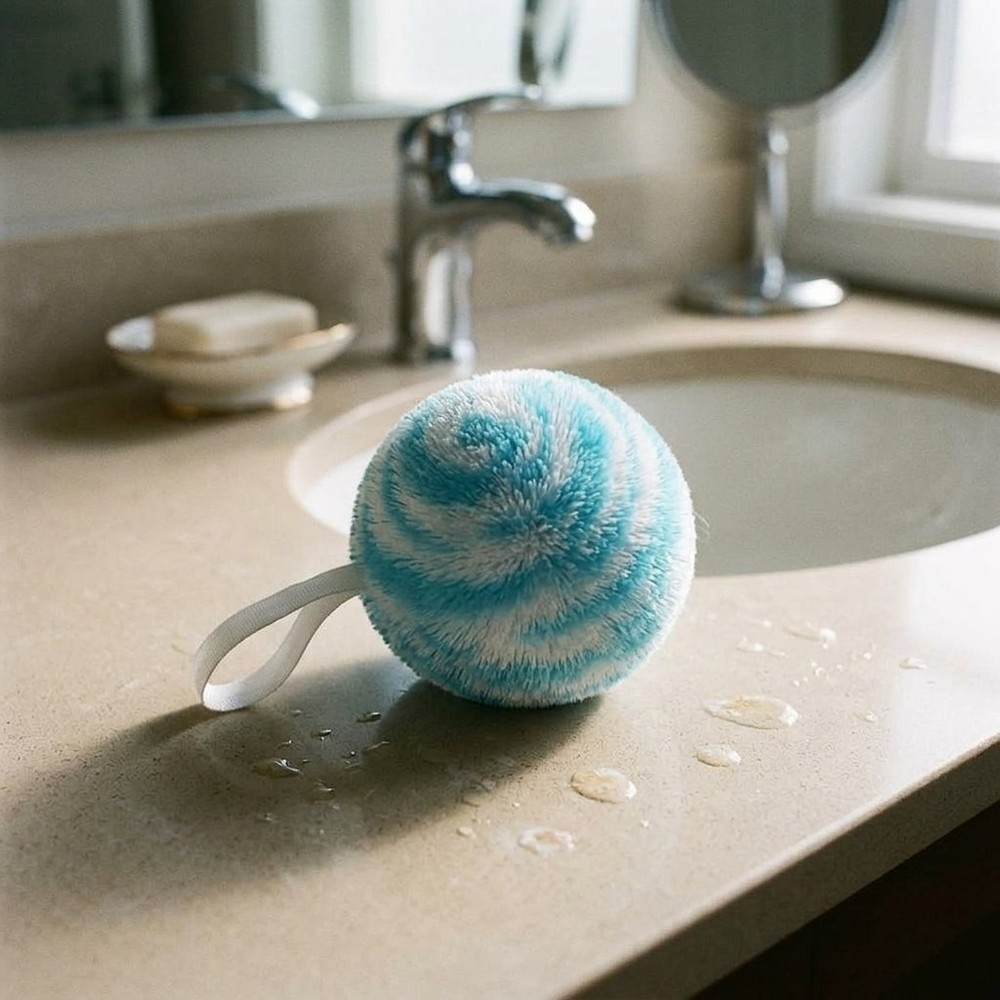 1Pc Hygiene Bathroom Cleaning Brush Soft Microfiber Sink Cleaner