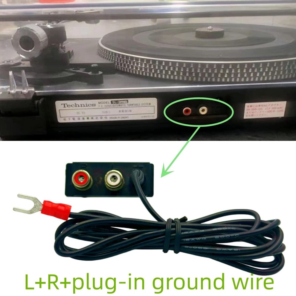 Phonograph Turntable Ground Wire for Technics SL-BD10, BD20, BD22, BD35 SL-L2...