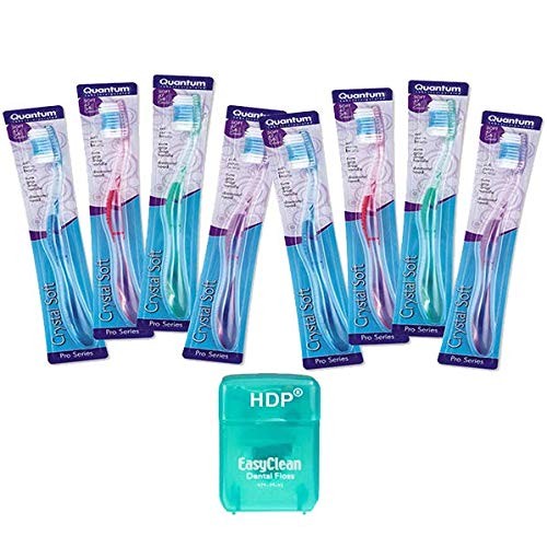 HDP Crystal Soft Toothbrush with Floss 1 Count (Pack of 1),